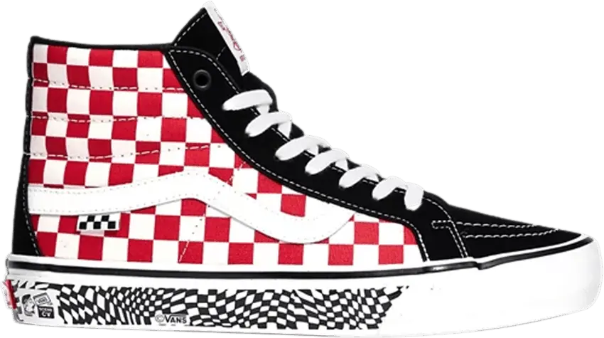  Vans Skate Sk8-Hi Reissue &#039;Grosso 84 - Red Checkerboard&#039;