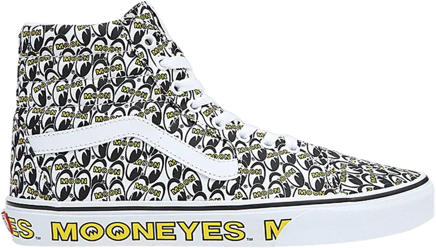  Vans Mooneyes x Sk8-Hi &#039;True White Yellow&#039;