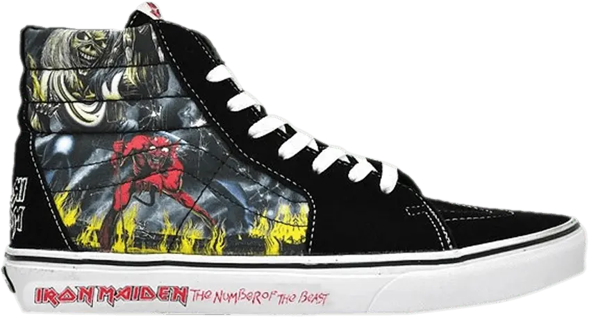  Vans Iron Maiden x Sk8-Hi &#039;Number of the Beast&#039;