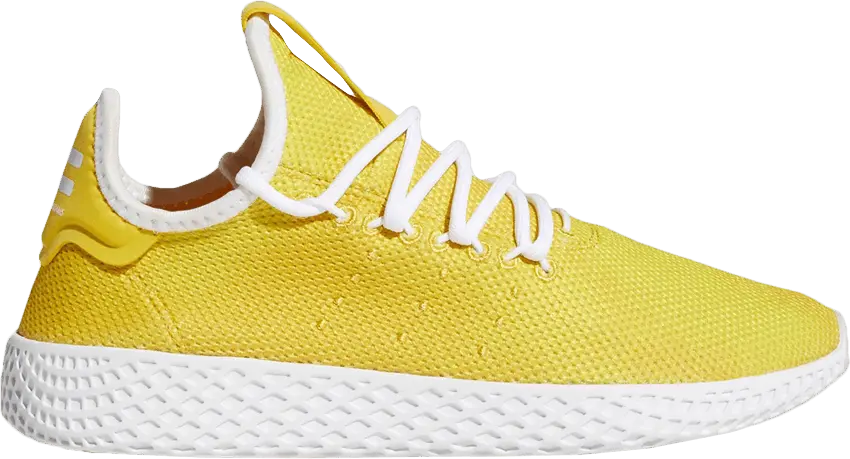  Adidas Pharrell x Tennis Hu Holi J &#039;Bright Yellow&#039;