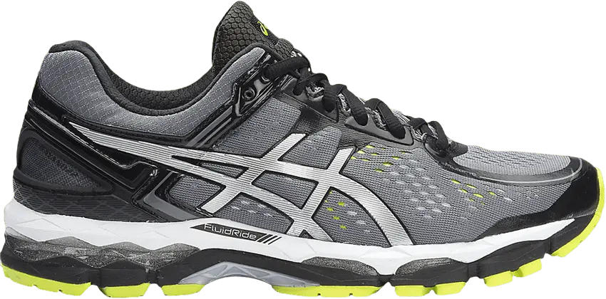  Asics Gel Kayano 22 4E Wide &#039;Charcoal Silver Lime&#039;