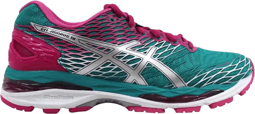  Asics ASICS Gel-Nimbus 18 Lapis Silver Sport Pink (Women&#039;s)