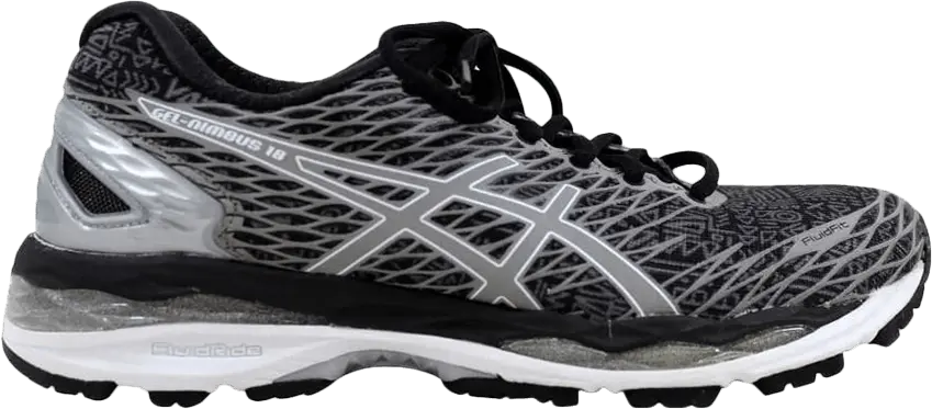  Asics ASICS Gel-Nimbus 18 Lite Show Black Silver Shark (Women&#039;s)