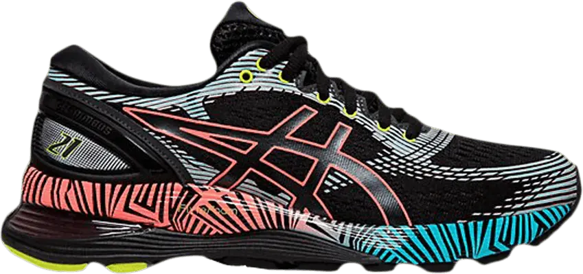  Asics Wmns Gel Nimbus 21 &#039;Hyper Flash - Black&#039;