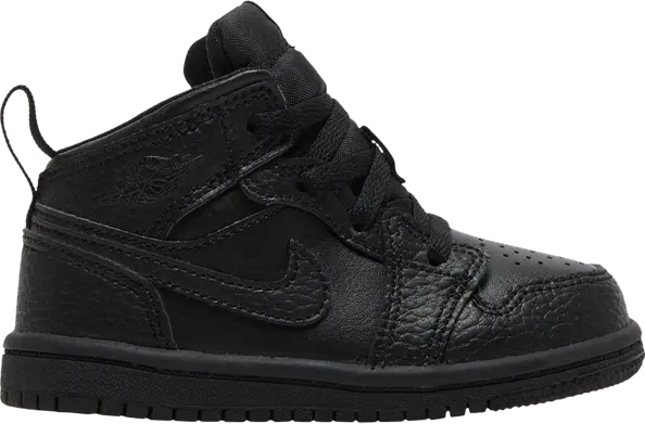  Jordan 1 Mid Triple Black (TD)