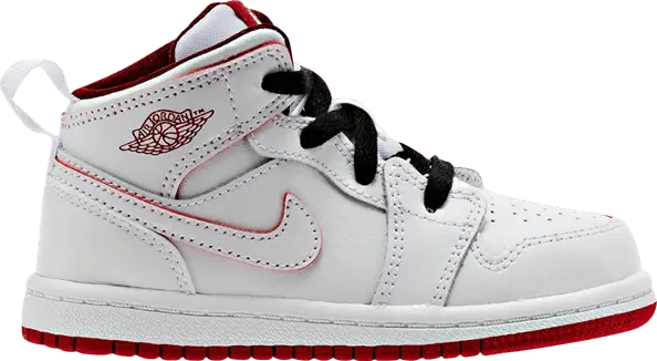  Air Jordan 1 Retro Mid TD &#039;White Red&#039;