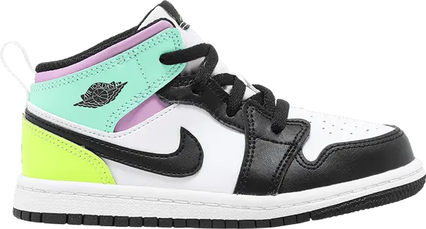  Jordan 1 Mid Pastel Black Toe (TD)