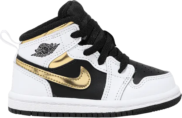  Jordan 1 Mid White Gold (TD)