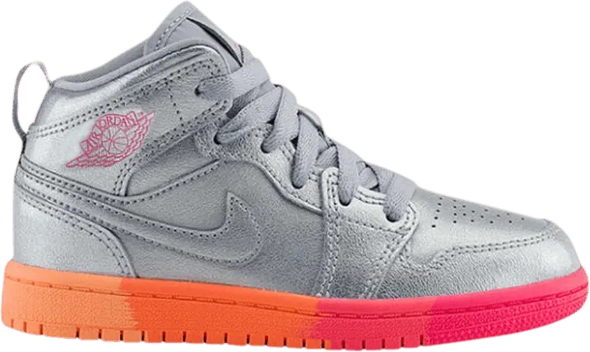  Air Jordan 1 Mid PS &#039;Metallic Silver Pink Crimson&#039;