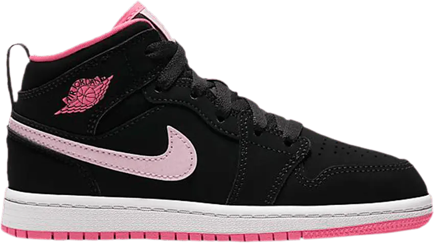  Jordan 1 Mid Black Digital Pink (PS)