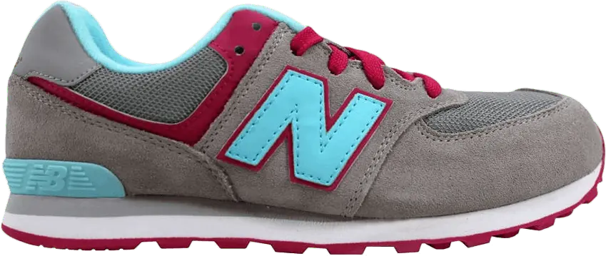  New Balance 574 Kids &#039;Grey Blue Magenta&#039;