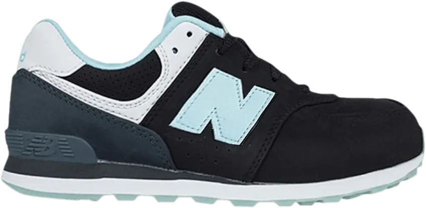  New Balance 574 Big Kid Wide &#039;State Fair - Black&#039;