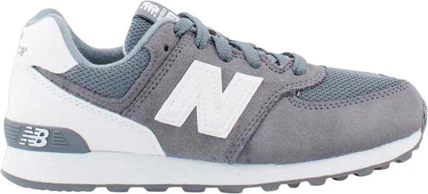  New Balance 574 Big Kid &#039;Grey White&#039;