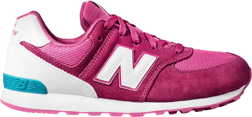  New Balance 574 Big Kid &#039;Pink Blue&#039;