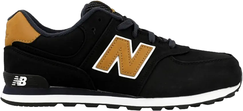  New Balance 574 Lux Junior &#039;Black Tan&#039;