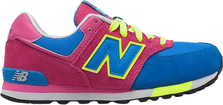  New Balance 574 Big Kid &#039;Blue Pink&#039;