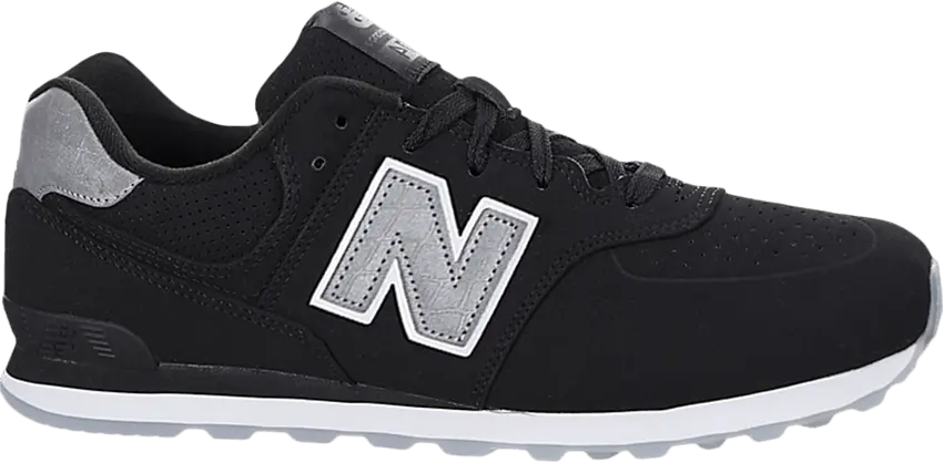  New Balance 574 Little Kids &#039;Black Grey&#039;