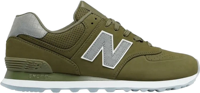  New Balance 574 Big Kid &#039;Olive&#039;