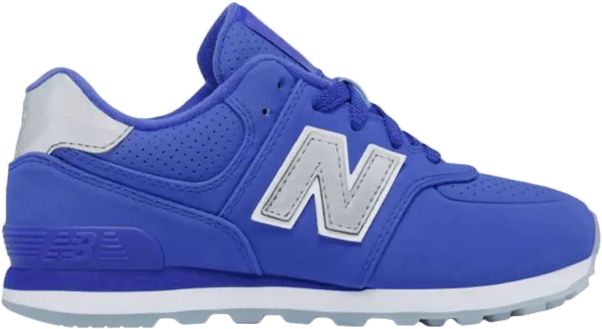  New Balance 574 Luxe Kids &#039;Fluorescent Blue&#039;