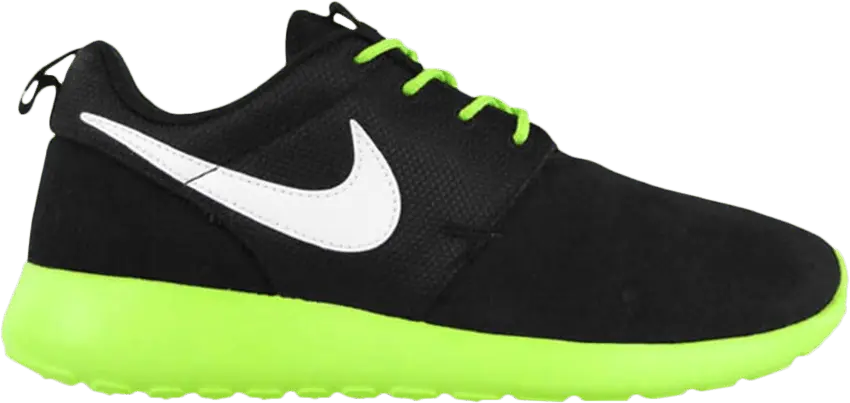  Nike Roshe Run GS &#039;Black Flash Lime&#039;