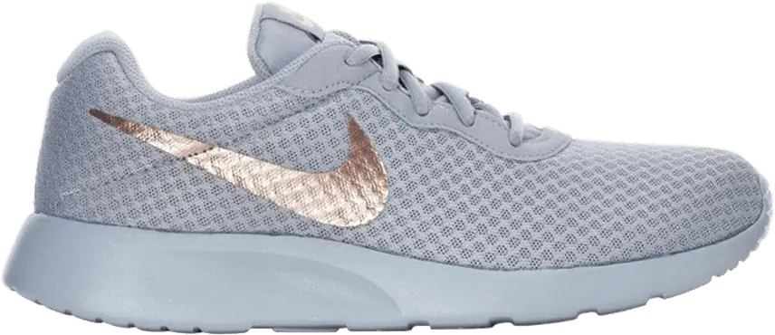  Nike Wmns Tanjun &#039;Cool Grey Rose Gold Metallic&#039;