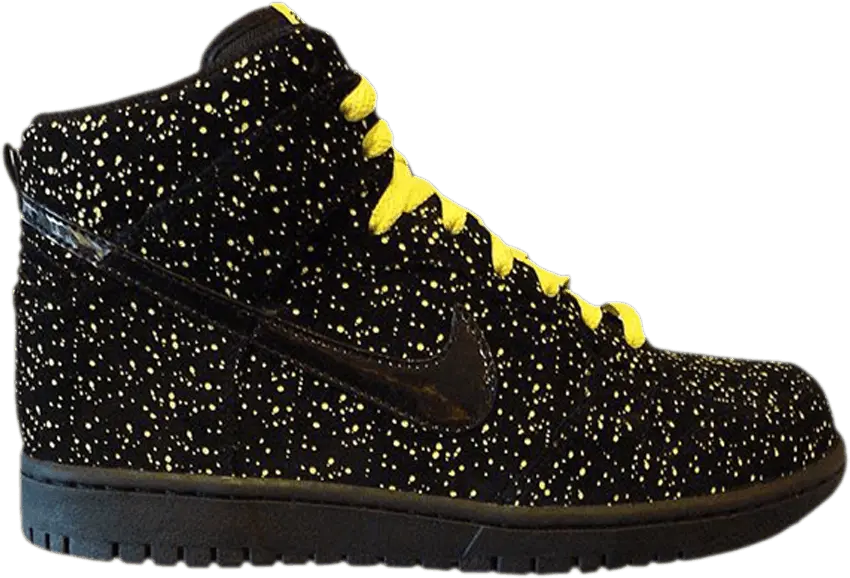  Nike Dunk High Premium &#039;Yellow Splatter&#039;