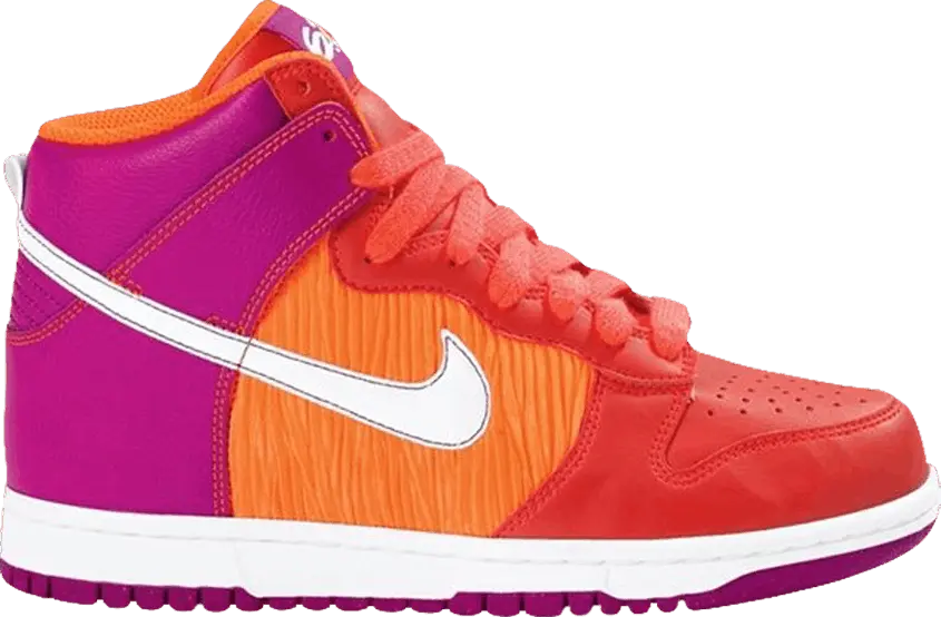  Nike Wmns Dunk High 6.0 Premium &#039;Red Orange Grape&#039;