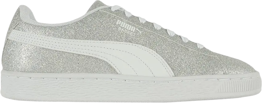  Puma Basket Jr &#039;Silver Glitter&#039;