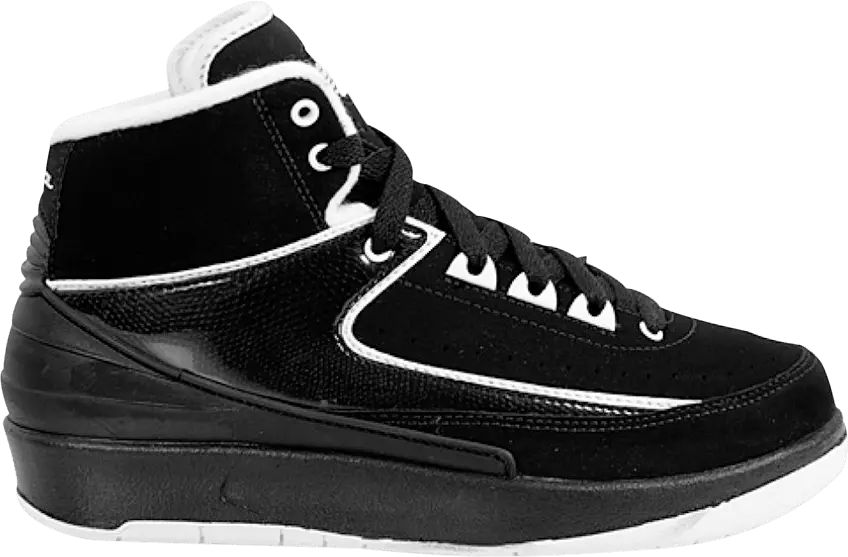  Air Jordan 2 Retro QF GS &#039;Black White&#039;