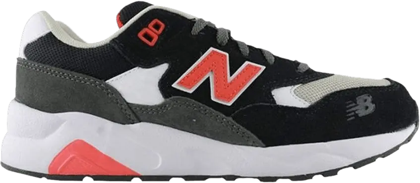  New Balance 580 Big Kid Wide &#039;Paper Lights - Black&#039;