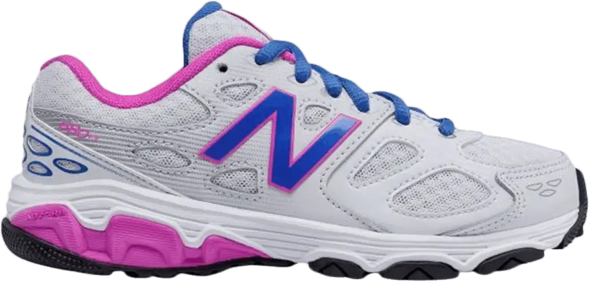  New Balance 680 Kids Wide &#039;White Pink Blue&#039;