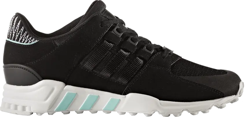  Adidas adidas EQT Support RF Core Black Energy Aqua (Women&#039;s)