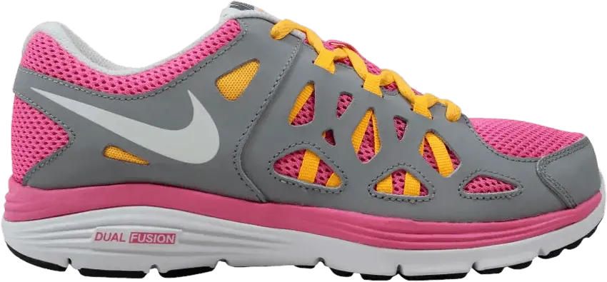  Nike Dual Fusion Run 2 GS &#039;Pink Grey Mango&#039;