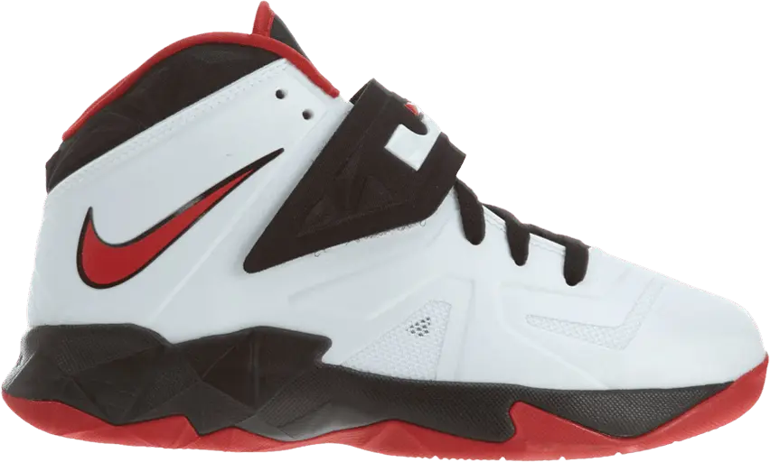  Nike LeBron Zoom Soldier 7 GS &#039;White University Red&#039;