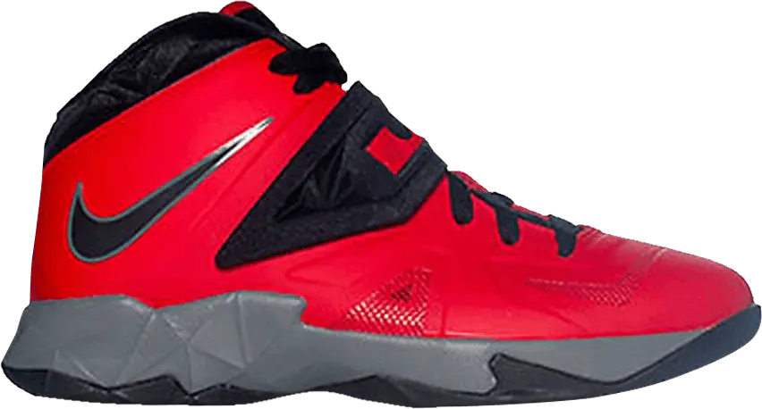  Nike LeBron Zoom Soldier 7 GS &#039;University Red Cool Grey&#039;