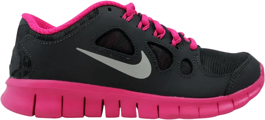  Nike Free 5.0 Shield GS &#039;Dark Charcoal Pink Foil&#039;