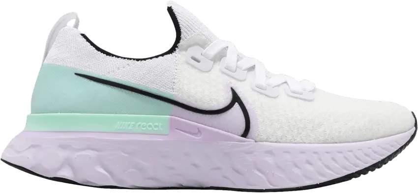  Nike React Infinity Run Flyknit White Iced Lilac (Women&#039;s)