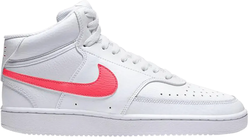  Nike Wmns Court Vision Mid &#039;White Flash Crimson&#039;