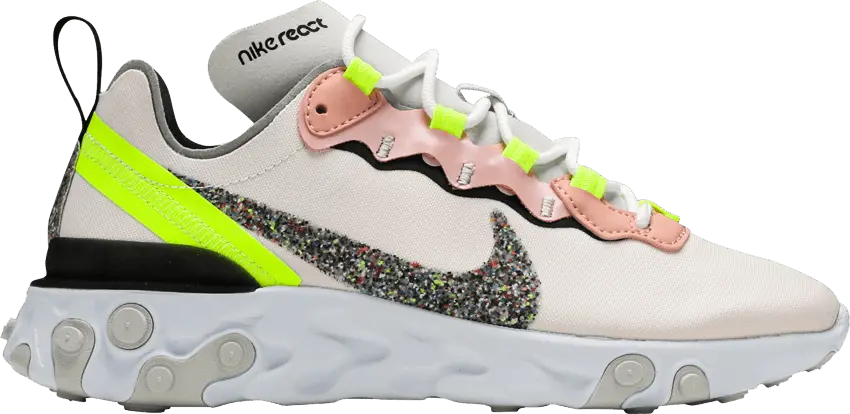  Nike React Element 55 Premium Light Soft Pink (Women&#039;s)
