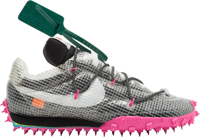  Nike Off-White x Wmns Waffle Racer &#039;Fuchsia&#039; Sample