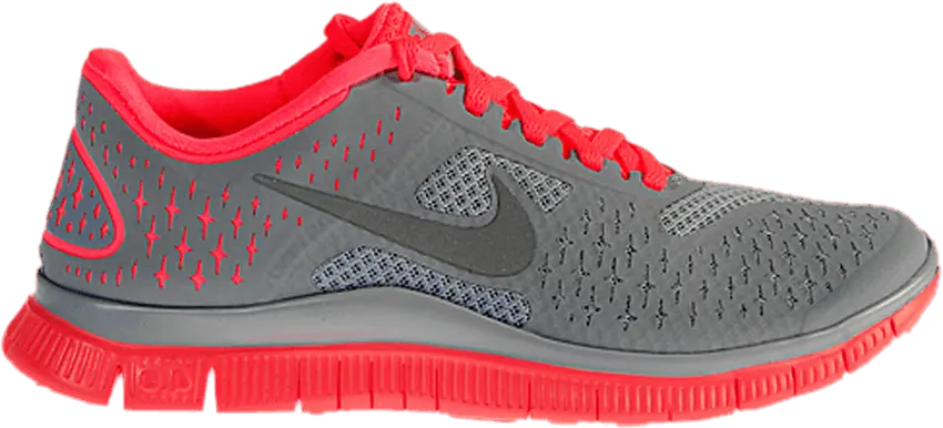  Nike Wmns Free 4.0 V2 &#039;Grey Hot Punch&#039;