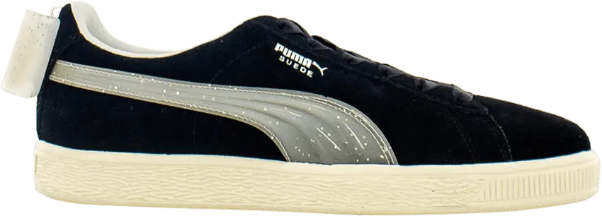  Puma Suede Bow Jelly Jr &#039;Black Grey Silver&#039;