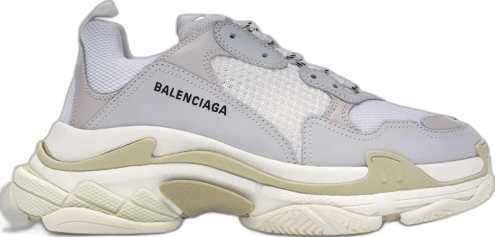  Balenciaga Triple S White (2018 Reissue)