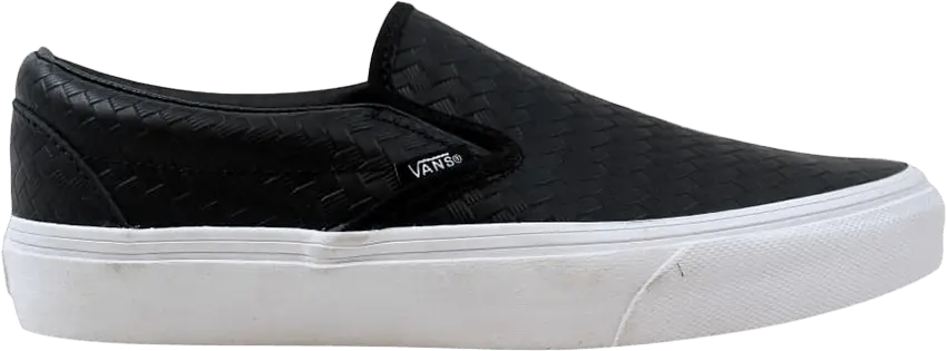  Vans Classic Slip-On Leather &#039;Black&#039;