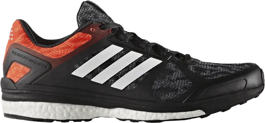  Adidas Supernova Sequence 9 &#039;Black Bold Orange&#039;