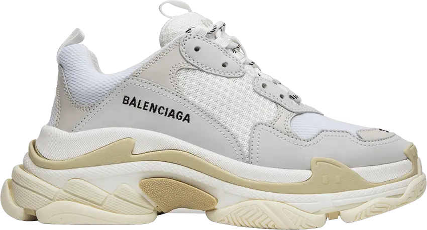  Balenciaga Triple S White (Women&#039;s)