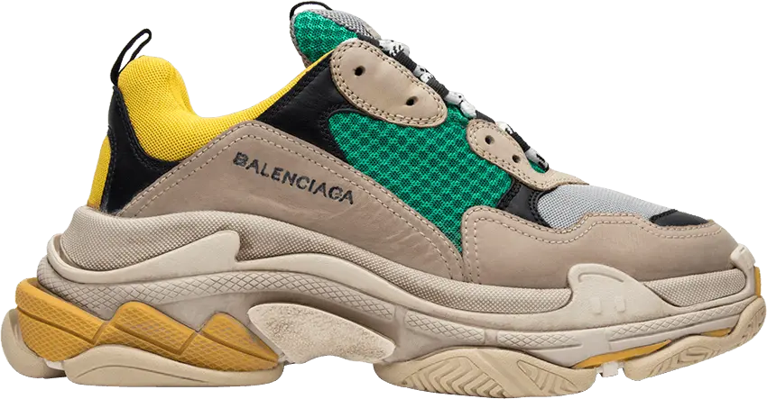  Balenciaga Triple S Sneaker &#039;Yellow Green&#039;