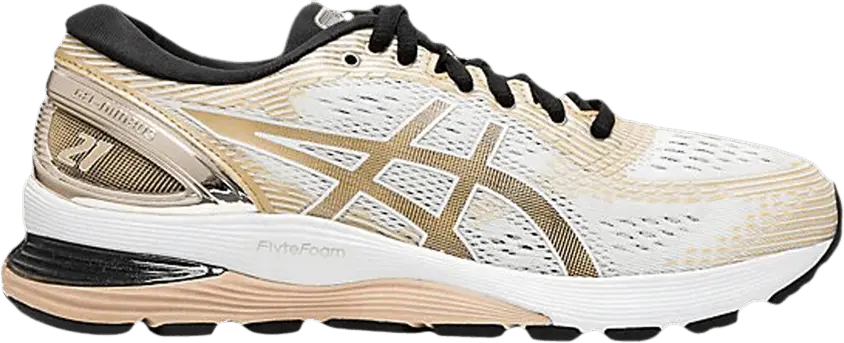  Asics Wmns Gel Nimbus 21 Platinum &#039;White Frosted Almond&#039;