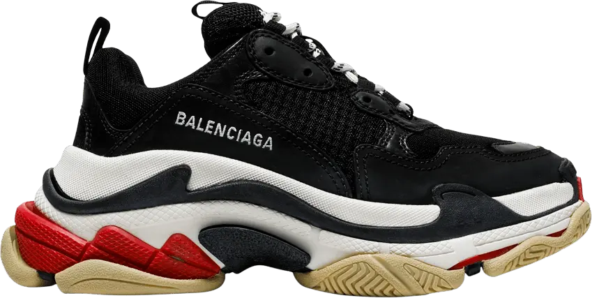  Balenciaga Wmns Triple S Sneaker &#039;Black Red&#039;