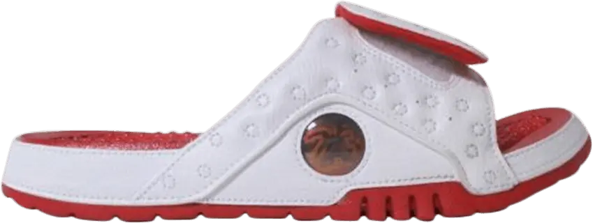  Air Jordan Hydro 13 Slide &#039;White Red&#039;